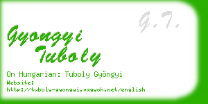 gyongyi tuboly business card